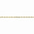 10K Yellow Gold Diamond-Cut Extra-Lite Rope Chain Bracelet