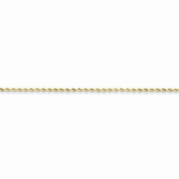 10K Yellow Gold Handmade Diamond-Cut Rope Chain