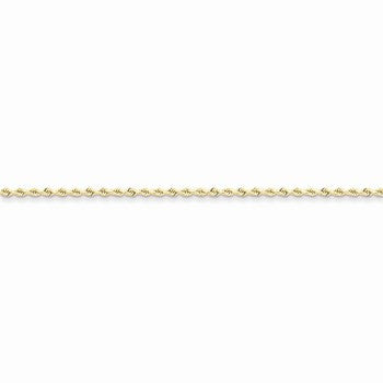 10K Yellow Gold Handmade Diamond-Cut Rope Chain