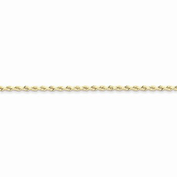 10K Yellow Gold Handmade Diamond-Cut Rope Chain