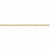 10K Yellow Gold Hand Made Diamond-Cut Rope Chain Bracelet