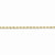 10K Yellow Gold Handmade Diamond-Cut Rope Chain