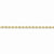 10K Yellow Gold Hand Made Diamond-Cut Rope Chain Bracelet