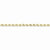 10K Yellow Gold Handmade Diamond-Cut Rope Chain