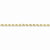 10K Yellow Gold Hand Made Diamond-Cut Rope Chain Bracelet