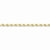 10K Yellow Gold Hand Made Diamond-Cut Rope Chain Bracelet
