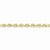 10K Yellow Gold Hand Made Diamond-Cut Rope Chain Bracelet