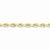 10K Yellow Gold Hand Made Diamond-Cut Rope Chain Bracelet