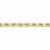 10K Yellow Gold Handmade Diamond-Cut Rope Chain