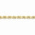 10K Yellow Gold Hand Made Diamond-Cut Rope Chain Bracelet