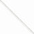 10K White Gold Carded Cable Rope Chain