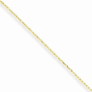 10K Yellow Gold Carded Cable Rope Chain