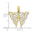 10k Yellow Gold Butterfly Charm Pendant