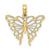 10k Yellow Gold Butterfly Charm Pendant