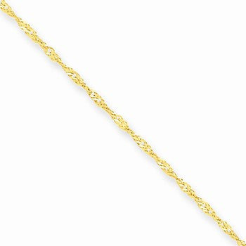 10K Yellow Gold Singapore Chain