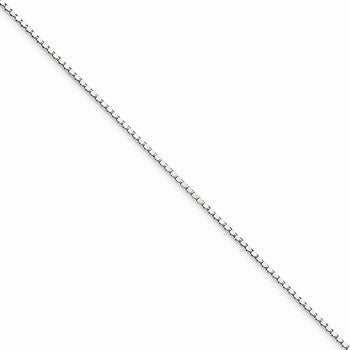 10K White Gold Box Chain