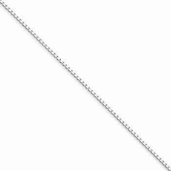 10K White Gold Box Chain