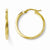 10k Yellow Gold Polished Hinged Hoop Earrings