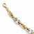10K White and Yellow Gold Polished Fancy Link Bracelet