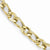 10K Yellow Gold Polished and Textured Link Bracelet