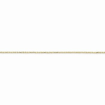 10K Yellow Gold Diamond-Cut Rope Chain