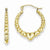 10k Yellow Gold Polished Hollow Classic Earrings