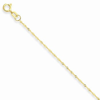 14K Yellow Gold Singapore Chain