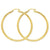 10k Yellow Gold Diamond-cut 3mm Round Hoop Earrings