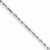 10K White Gold Diamond-Cut Rope Chain