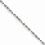 10K White Gold Diamond-Cut Rope Chain