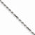 10K White Gold Machine Made Rope Chain Bracelet