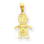 10k Yellow Gold Boy with It's a Boy Charm hide-image