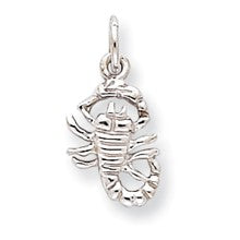 10k White Gold Scorpion Charm hide-image