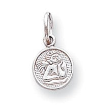 10k White Gold Angel Charm hide-image