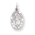 10k White Gold ST. CHRISTOPHER MEDAL Charm hide-image