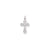 Diamond-Cut CROSS Charm in 10k White Gold