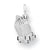 10k White Gold PRAYING HANDS Charm hide-image