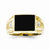 10k Yellow Gold Men's Diamond and Black Onyx Ring