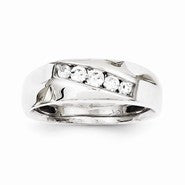 10k White Gold Men's Diamond Ring