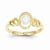 10k Yellow Gold Pearl Diamond Ring