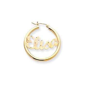 10k Yellow Gold Polished Tube Earrings