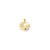 Two-Tone #1 Grandma Heart Charm in 10k Yellow Gold