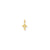 Polished Cross Charm in 10k Yellow Gold