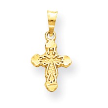 10k Yellow Gold Polished Cross Charm hide-image