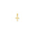 Polished Crucifix Cross Charm in 10k Gold
