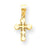 10k Yellow Gold Polished Cross Charm hide-image