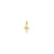 Polished Cross Charm in 10k Yellow Gold