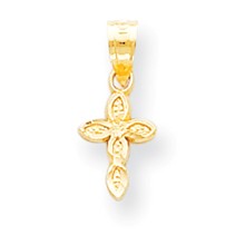 10k Yellow Gold Cross Charm hide-image