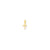 Cross Charm in 10k Yellow Gold