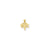 Solid Registered Nurse Charm in 10k Yellow Gold